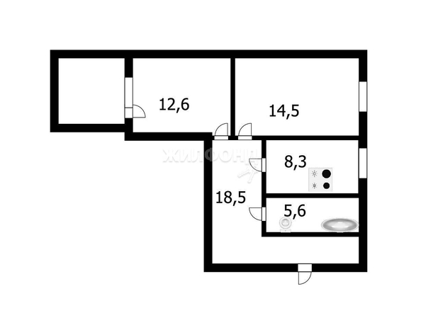 
   Продам 2-комнатную, 59.5 м², Ельцовская ул, 6/2

. Фото 25.