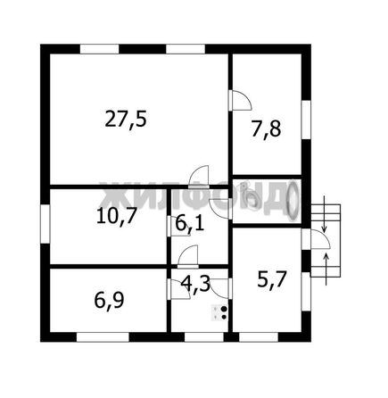 
   Продам дом, 79.4 м², Новосибирск

. Фото 38.