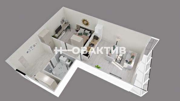 
   Продам 2-комнатную, 55.6 м², Татьяны Снежиной ул, 19

. Фото 30.