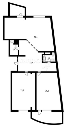 
   Продам 3-комнатную, 116.7 м², Щетинкина ул, 49

. Фото 2.