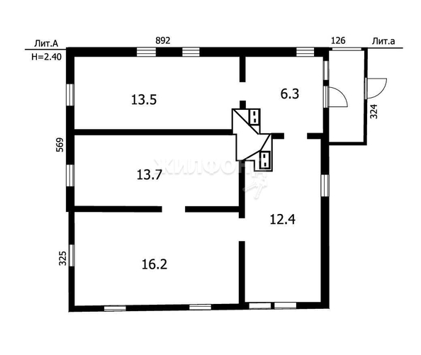 
   Продам дом, 62.1 м², Новосибирск

. Фото 5.