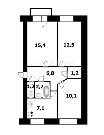 
   Продам комнату, 10.1 м², Доватора ул, 29/2

. Фото 5.