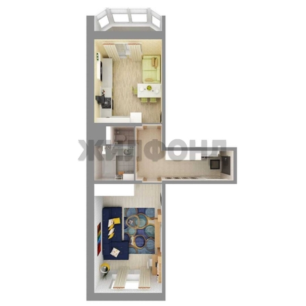 
   Продам 1-комнатную, 47.05 м², Рябиновая ул, 10

. Фото 1.