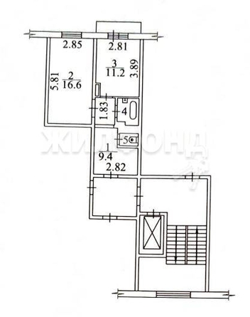 
   Продам 2-комнатную, 40.6 м², Николая Сотникова ул, 14

. Фото 24.