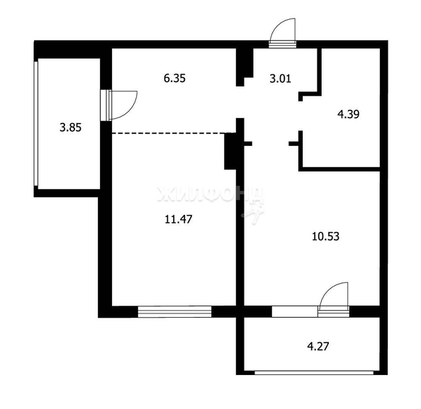 
   Продам 2-комнатную, 35.7 м², 3-й микрорайон, 14/1

. Фото 15.