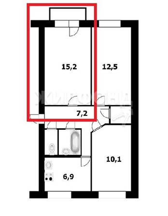 
   Продам комнату, 15.2 м², Чемская ул, 6

. Фото 9.