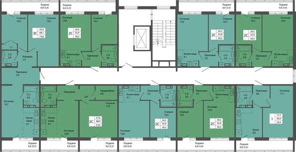 
   Продам 2-комнатную, 53 м², Родина, дом 4

. Фото 1.