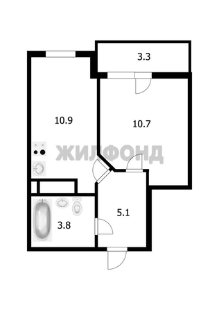 
  Продается 1-комн. квартира, 30.3 м², ЖК Новые Матрешки, дом 2 
. Фото 10.