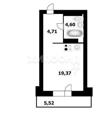 
   Продам студию, 29.8 м², Зорге ул, 229/2

. Фото 21.