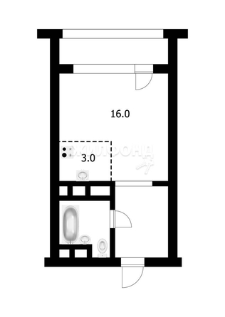 
   Продам студию, 23.6 м², Бориса Богаткова ул, 192а

. Фото 23.