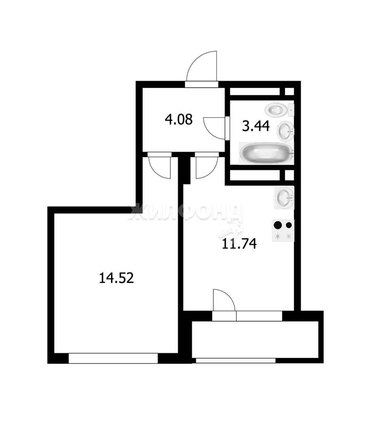 
   Продам 1-комнатную, 31.2 м², Фабричная ул, 65/1

. Фото 1.