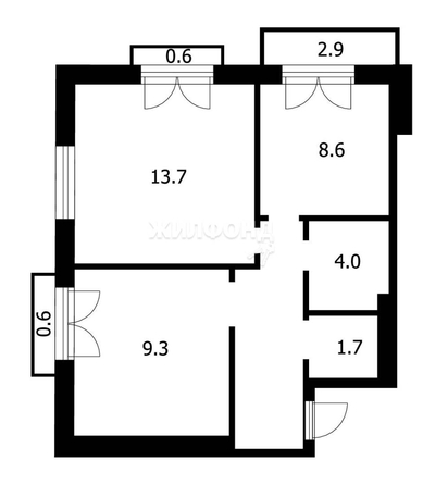 
   Продам 2-комнатную, 43.8 м², Охотская ул, 88/2

. Фото 25.