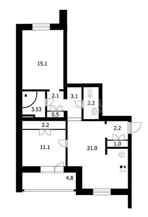 
   Продам 3-комнатную, 64 м², 2-й (4 мкр.) кв-л, 226

. Фото 25.