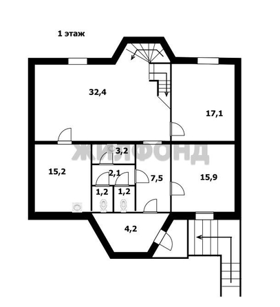 
   Продам дом, 279.6 м², Новосибирск

. Фото 5.