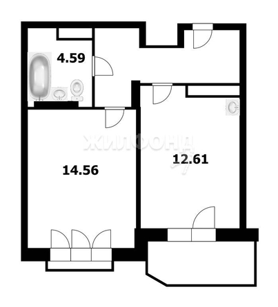 
   Продам 1-комнатную, 39 м², Сухарная ул, 109

. Фото 17.