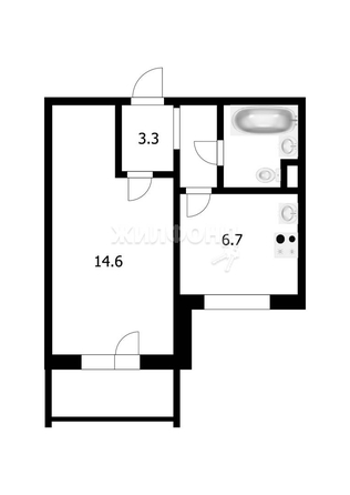 
   Продам 1-комнатную, 27.6 м², Волховская ул, 33а

. Фото 8.