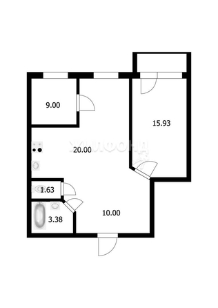 
   Продам 2-комнатную, 60.8 м², Ясный Берег ул, 16

. Фото 24.