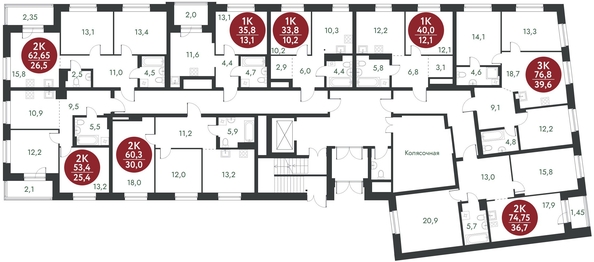 
   Продам 1-комнатную, 33.8 м², Скандинавские кварталы, дом 1

. Фото 1.