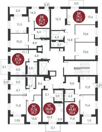 
   Продам студию, 26.06 м², Скандинавские кварталы, дом 1

. Фото 1.