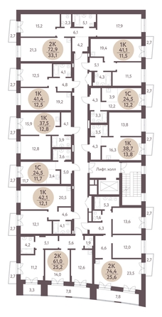 
   Продам студию, 24.5 м², Зеленый город, дом 1

. Фото 1.