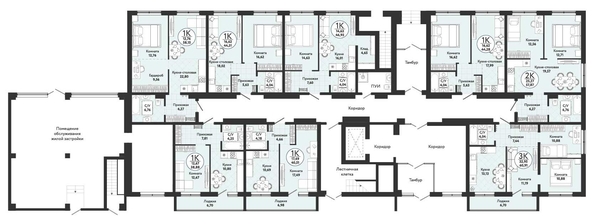 
   Продам 1-комнатную, 38.88 м², Одоевский, дом 4

. Фото 1.