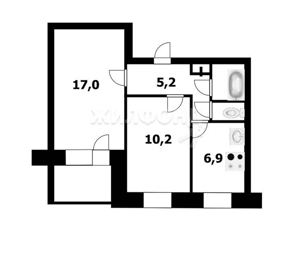 
   Продам комнату, 12.7 м², Комсомольская ул, 4

. Фото 1.