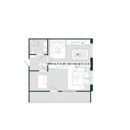 
   Продам 1-комнатную, 34.8 м², Надежды ул, 10

. Фото 1.