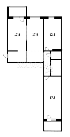 
   Продам 3-комнатную, 76.6 м², Кирова ул, 322

. Фото 20.