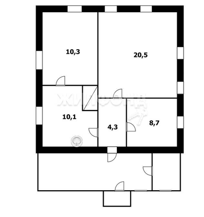 
   Продам дом, 54.5 м², Чик

. Фото 20.