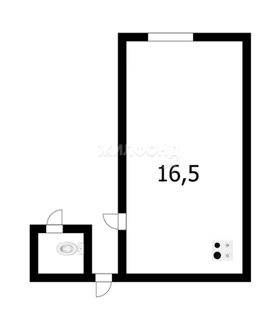 
   Продам секционку, 16.5 м², Дмитрия Донского ул, 23

. Фото 6.