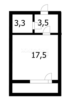 
   Продам студию, 24.3 м², Сержанта Коротаева ул, 1

. Фото 10.