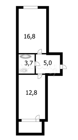 
   Продам 1-комнатную, 38.3 м², Лобачевского ул, 72

. Фото 13.