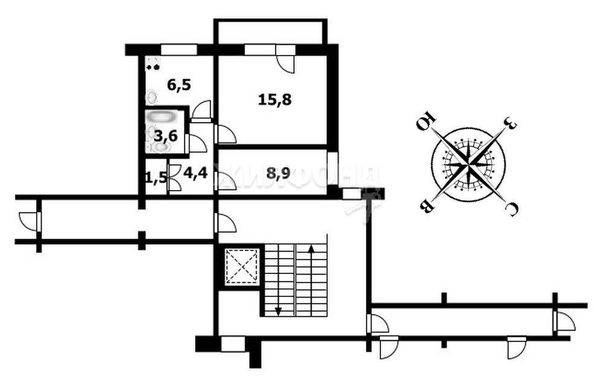 
   Продам 2-комнатную, 41.2 м², Выборная ул, 117/1

. Фото 19.