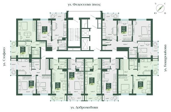 
   Продам 1-комнатную, 39.16 м², Мичурин

. Фото 1.