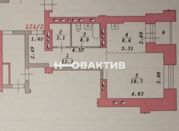 
   Продам 1-комнатную, 47.4 м², Молодежи б-р, 15

. Фото 1.