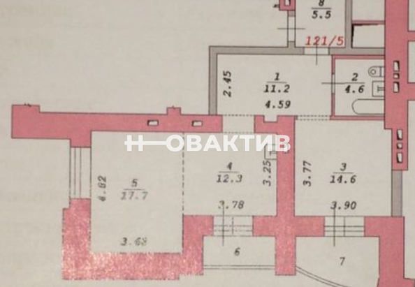 
   Продам 2-комнатную, 60.4 м², Молодежи б-р, 15

. Фото 1.