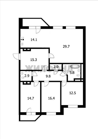 
   Продам 4-комнатную, 123.2 м², Зыряновская ул, 55

. Фото 36.