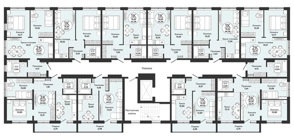 
   Продам 1-комнатную, 42.28 м², Одоевский, дом 4

. Фото 1.