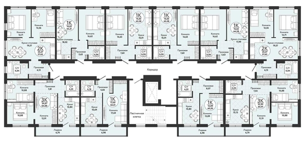 
   Продам 1-комнатную, 40.51 м², Одоевский, дом 4

. Фото 1.