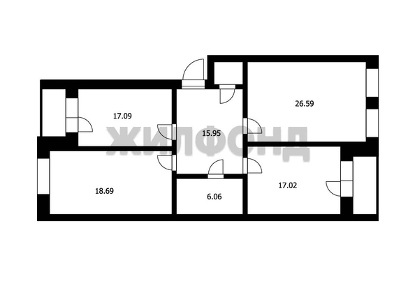 
   Продам 3-комнатную, 103.1 м², 1-е Мочищенское ш, 150

. Фото 33.