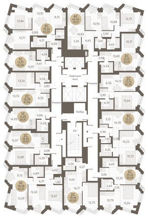 
   Продам 3-комнатную, 52.49 м², Urban-peaks (Городские вершины)

. Фото 1.