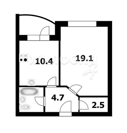 
   Продам 1-комнатную, 40.1 м², Фламинго ул, 19

. Фото 4.