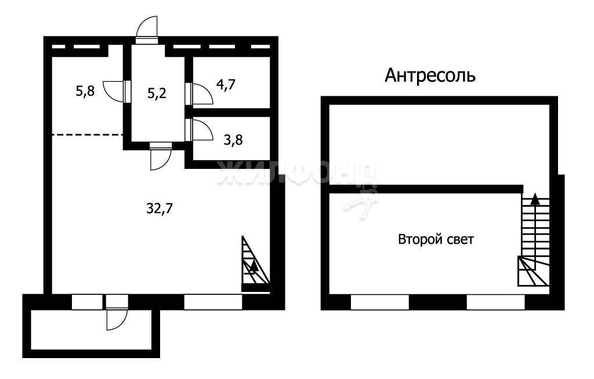 
   Продам 2-комнатную, 52 м², Кошурникова ул, 22

. Фото 11.