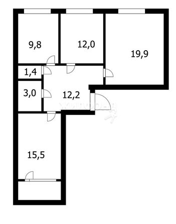 
   Продам 3-комнатную, 73.9 м², Воскресная ул, 37

. Фото 17.