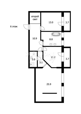 
   Продам 4-комнатную, 144.9 м², Вертковская ул, 42

. Фото 40.