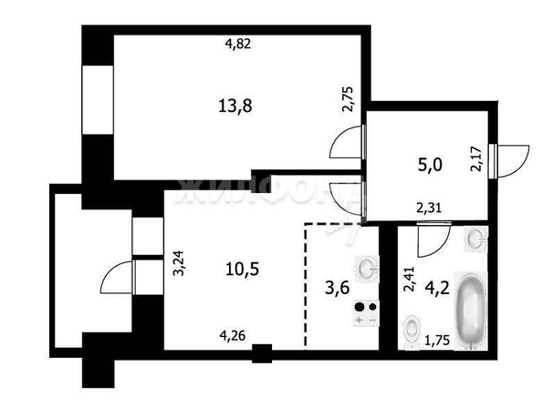 
   Продам 2-комнатную, 37.1 м², Междуреченская ул, 3

. Фото 29.