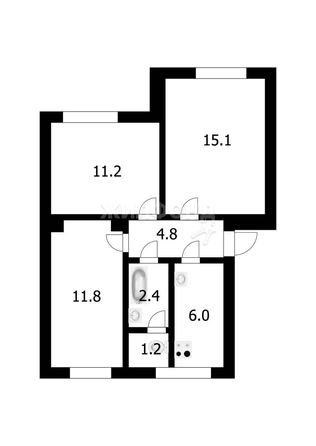 
   Продам 3-комнатную, 52.5 м², Чехова ул, 144

. Фото 6.