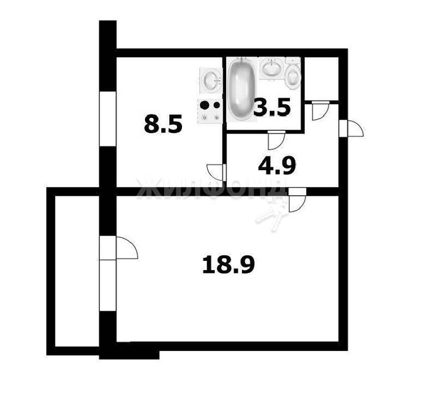 
   Продам 1-комнатную, 36.9 м², Спортивная ул, 17

. Фото 11.