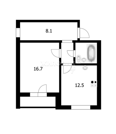 
   Продам 1-комнатную, 43.5 м², Кирова ул, 336

. Фото 12.