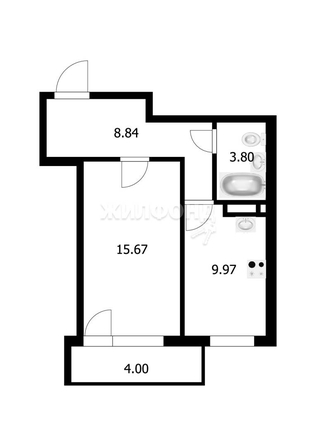 
   Продам 1-комнатную, 38 м², Державина ул, 92/1

. Фото 24.